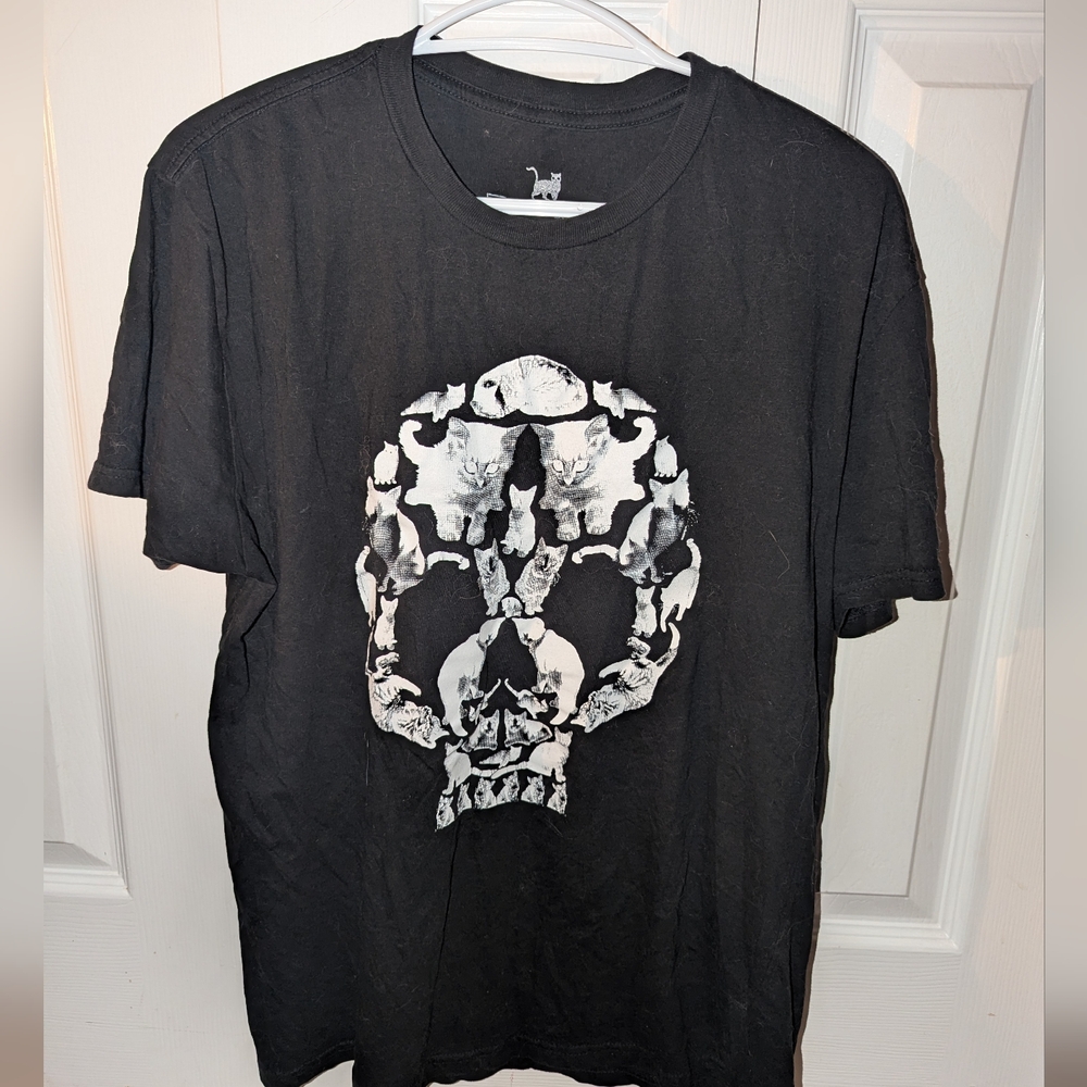 Lootcrate Black Large T-shirt - Skull of Cats